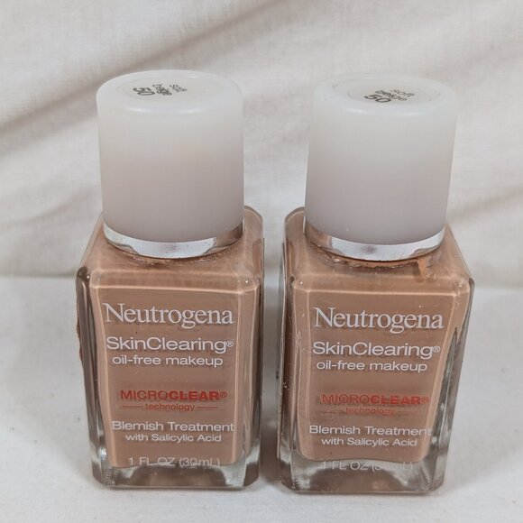 Neutrogena Skin Clearing Soft Beige Foundation x2 - Picture 1 of 1
